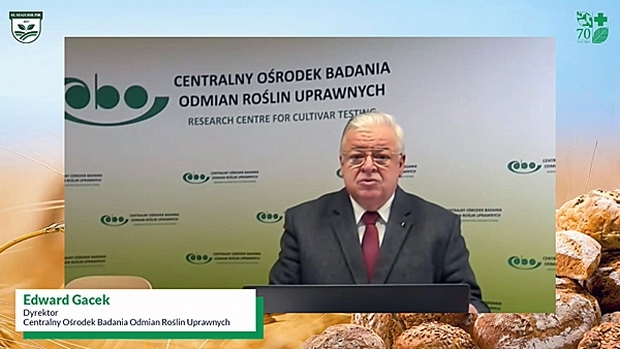 Na zdjęciu 1.	Dyrektor COBORU - prof. dr hab. Edward S. Gacek,